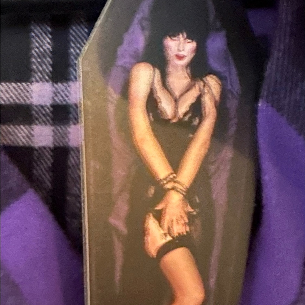 Elvira purple flannel from Cakeworthy! Would be a lovely addition to your closet - Picture 2 of 6